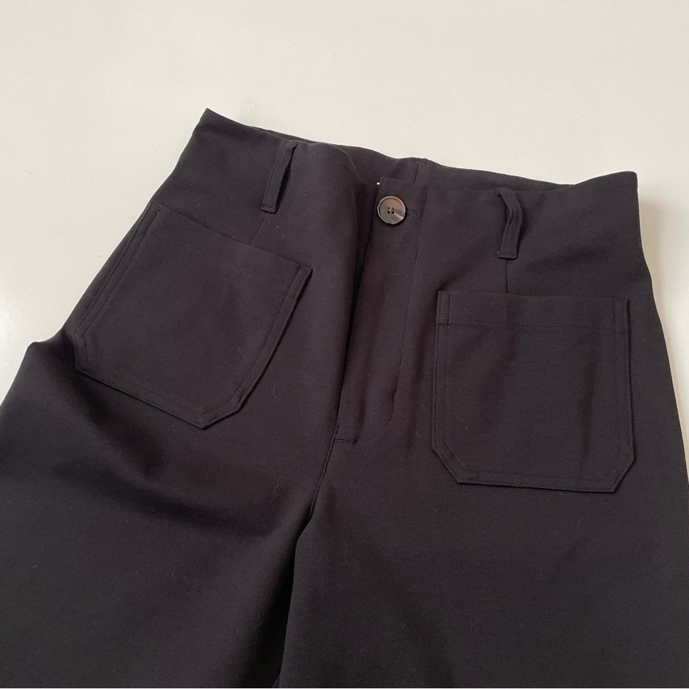 Women's LC Lauren Conrad Super High Rise Wildflower Wide Leg Crop Pants, Size 8 - Picture 8 of 11